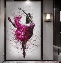 Dance Girl Canvas Painting Home Wall Decor HD Printed Elegant Dancing Ballerina Modular Pictures Ballet Posters and Prints