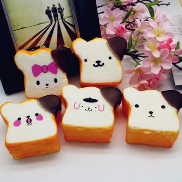 Squishy Jumbo Emoji Face Bread 8.5x4.5cm Slow Rising Cute Kawaii Collection Gift Decor Toy