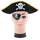 patrón de cráneo piratas fresco unisex sombrero de halloween (color al azar)