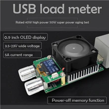 USB constant current electronic load meter super power USB charging head charger aging test instrument