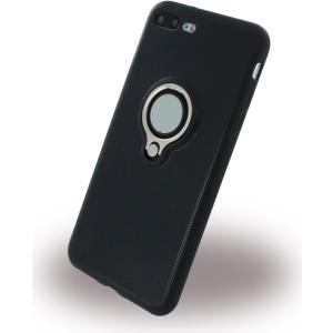 UreParts Ring Halter - Silikon Case / Handyhülle - Apple iPhone 7 Plus - Schwarz (160481)