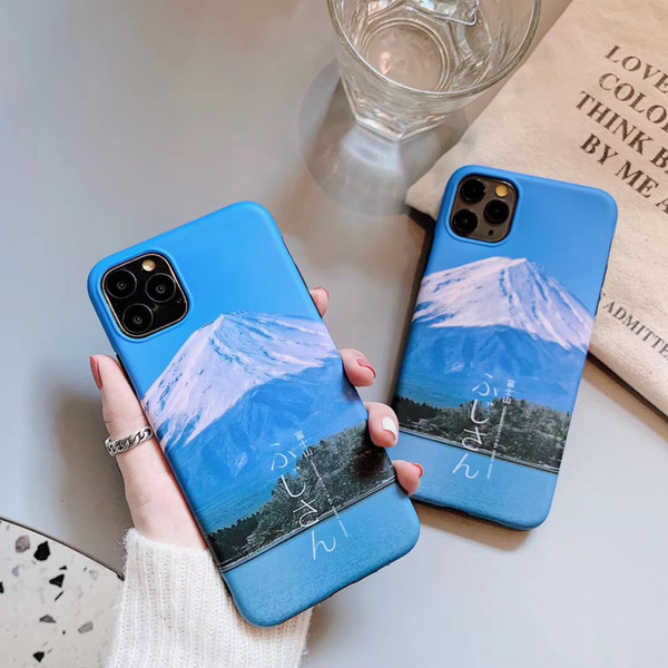 Fashion Mobile Phone Case 11pro Max/11Pro/ X/Xs XR XSMax 7P/8p 8/7 High Quality Case Simple Mountan Printed Casual Style IPhone Case