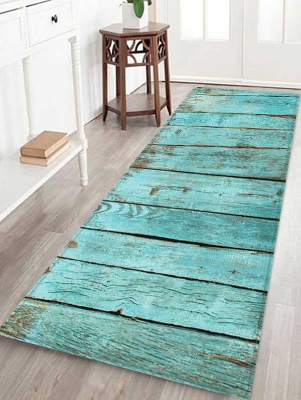 Wooden Print Water Absorption Rug