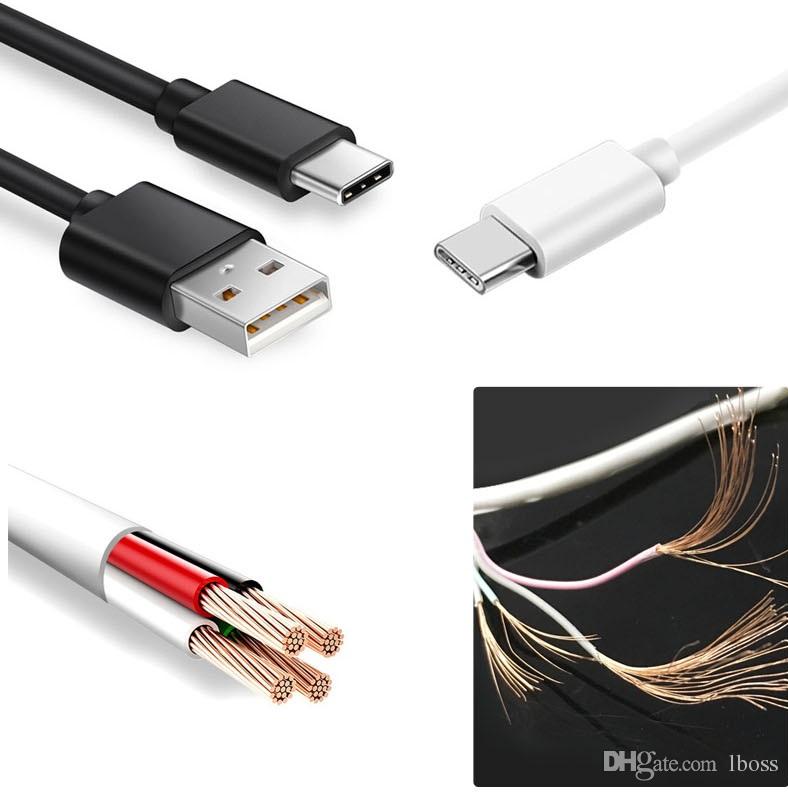 Premium High Speed Micro USB Cable Type C Cables 1M 2M Quick Charging Cord for Android Smart phone Samsung S10 S9 S8 S7 Note 9 8 7 6 Huawei