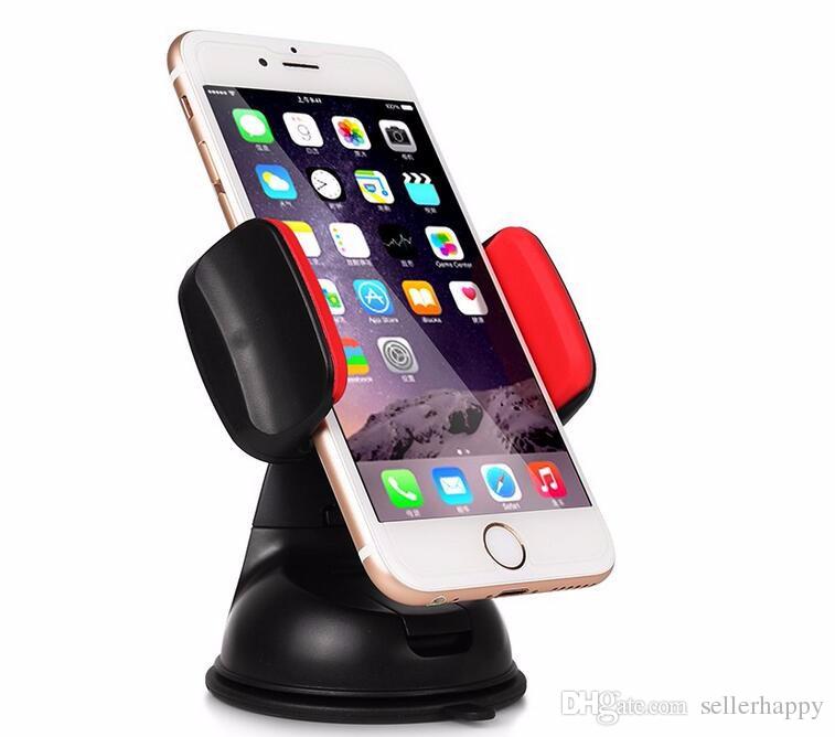 New Universal Car Windshield Mount Holder Phone Car Holder For iPhone 4S 5C 5S 6S MP3 iPod Samsung HTC GPS Tracker