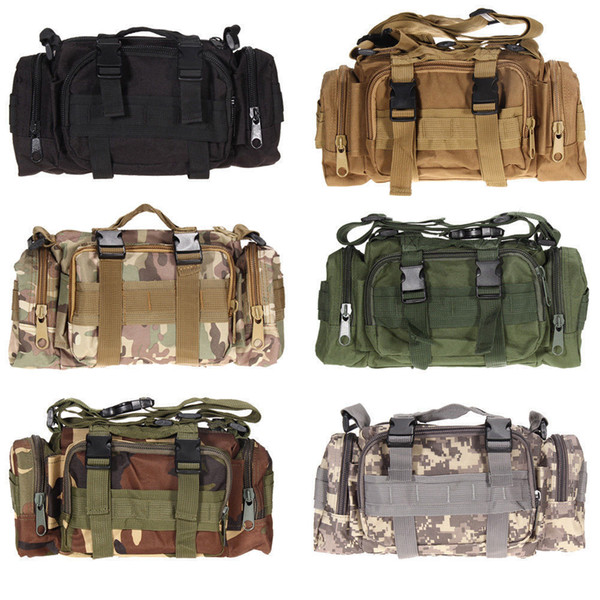 Multifunction Cool Outdoor Military Tactical Waist Pack Shoulder Molle Camping Hiking Pouch Bag