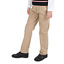 uniformes escolares Pantalones caqui llano-frontal de la pierna recta