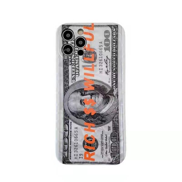 Money Designer Phone cases For iPhone 12 11 Pro XS Max XR X 6 7 8 Plus $100 get rich