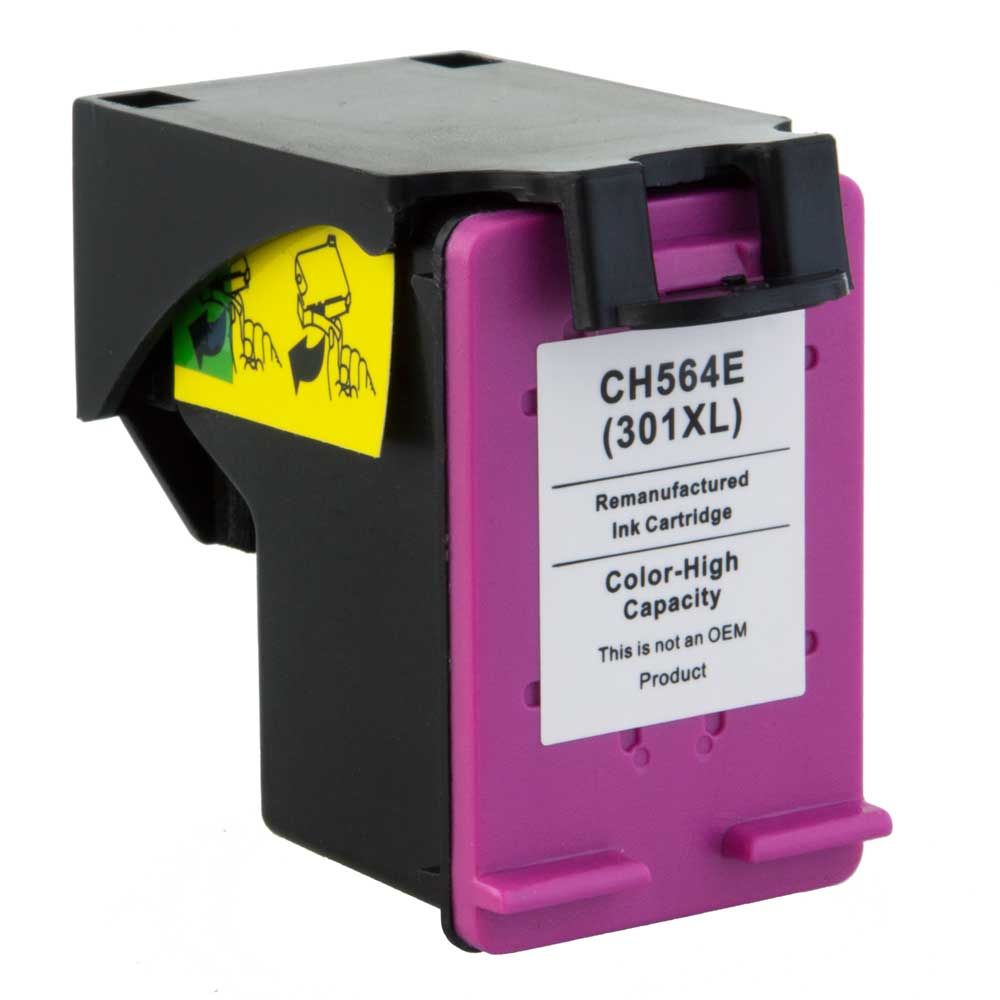 7dayshop Remanufactured CH564EE Tri-Colour Ink Cartridge (No. 301XL) for HP