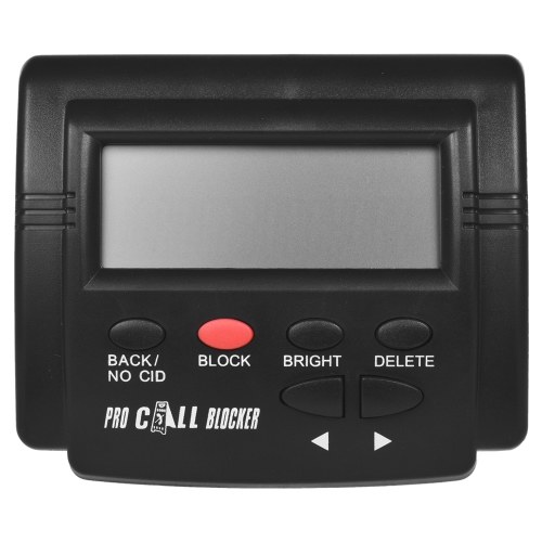 CT-CID803 identificador de llamadas Box Call Blocker Detener Molestias llamadas dispositivos de identificación de llamadas Pantalla LCD con 1500 números Stoping Capacidad de todas las llamadas en frío para teléfonos fijos antiguo Teléfono fijo