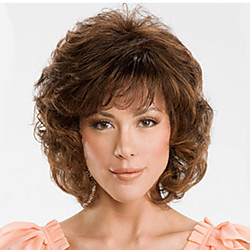 Synthetic Wig Curly Pixie Cut Wig Short Light Brown Black Synthetic Hair Women's Fashionable Design Party Comfy Black Light Brown