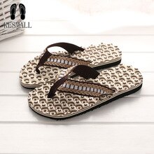 KESMALL Wholesale Summer Men Flip Flops Bathroom Slippers Men Casual EVA Shoes Fashion Summer Beach Sandals Size 40~44 WS10