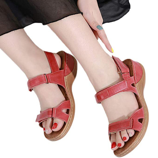 Women Posh Gladiator Comfy Sandal Leopard Cutout Thong Sandals Vintage Casual Back Zip Flat Heel Clip-Toe Shoes 05