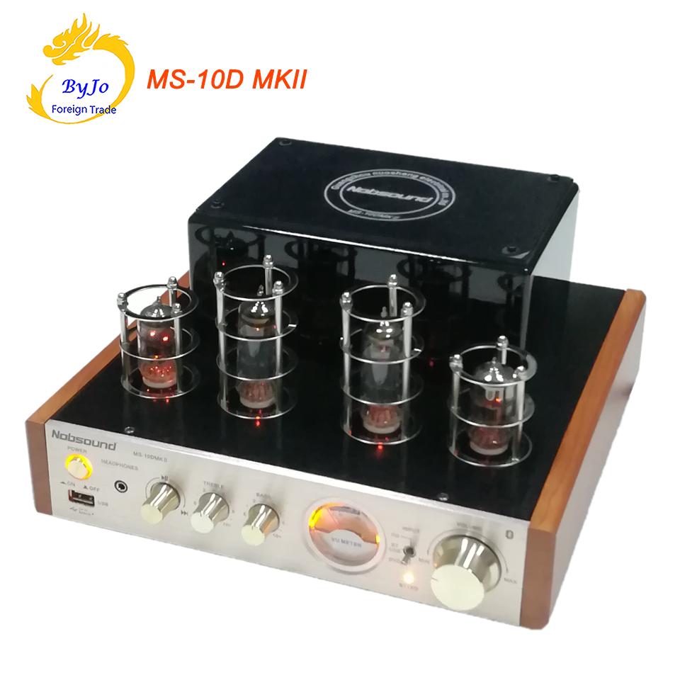 Nobsound MS-10D MKII Tube Amplifier Hifi Stereo Power Amplifier 25W*2 Vaccum Tube AMP Support Bluetooth and USB 110V or 220V
