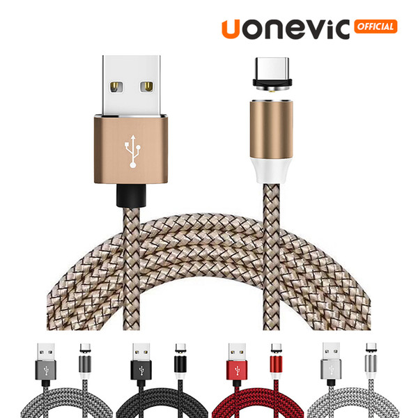3 in 1 Magnet Type-C Micro USB Cables Fast Charge Nylon Magnetic Cable For Samsung Huawei Quick cable for all Mobile Phone Fast Charging
