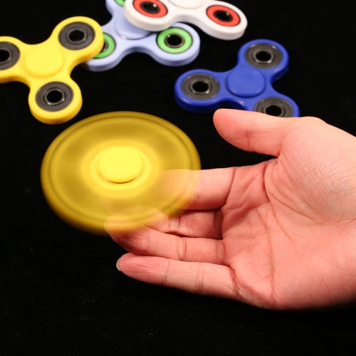 Tri dedo Spinner Fidget juguete de alta calidad híbrido de cojinete de cerámica de la vuelta Widget Focus juguete EDC del bolsillo Desktoy regalo para el TDAH Niños Adultos compacto una mano que hace girar rápidamente