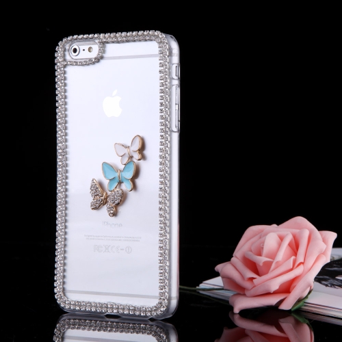 Ultrathin Lightweight Plastic Fashion Bling Bumper Shell Case Protective Back Cover for iPhone 6 Plus