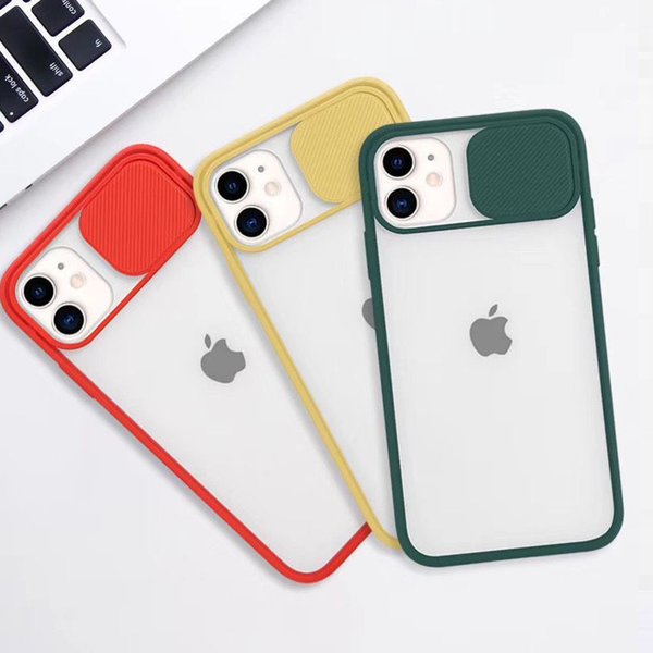 Sliding Cover Camera Lens ProtectionCell Phone Cases For iPhone 13 12 Mini 11 Pro XS Max XR X 6 6S 7 8 Plus SE2020