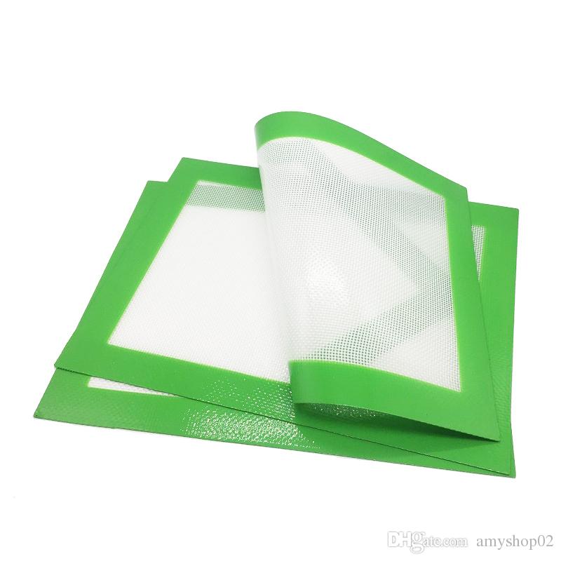Green Silicone Fiberglass Mats Silicone Baking Mat countertop Protector Fondant Mat Non-slip 8.5" X 11.5"