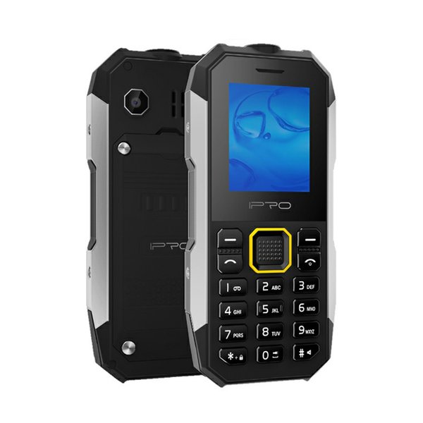 IPRO Shark II Waterproof Rugged Shockproof Dustproof CellPhones 2.0inch Dual SIM GSM FM Radio Torch Push-button Bar Mobile Phones