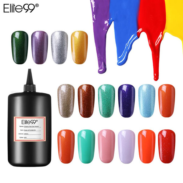 elite99 298 pure colors 250ml classic nail gel polish soak off uv & led hybrid manicure semi permanent base coat