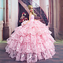 Barbie Doll Candy Girl Light Pink Lace Princess Dress