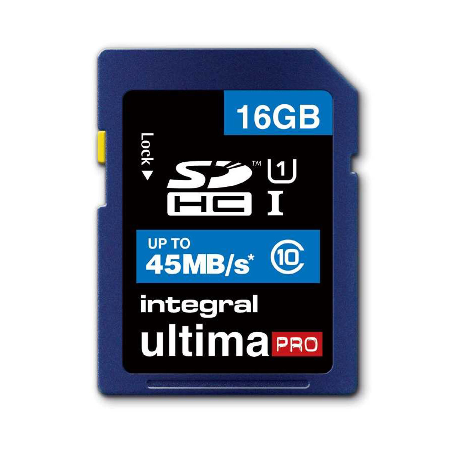 Integral 16GB UltimaPRO SD Card (SDHC) - 45MB/s