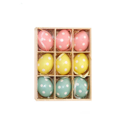 Honana HC-001 9pcs/set Easter Eggs Plastic Decoration Toys Wedding Birthday Party Decoration Home Decor