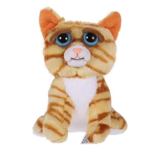 Feisty Pets Mini Cat Princess Pottymouth Keychains Adorable Plush Stuffed Toy Turns Feisty with a Squeeze