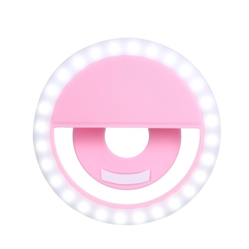 LED Selfie Licht Kreis Flash Fill Clip Kamera Lampe Tragbare Dimmbare Zusatzleuchte Für Handy & Tablets