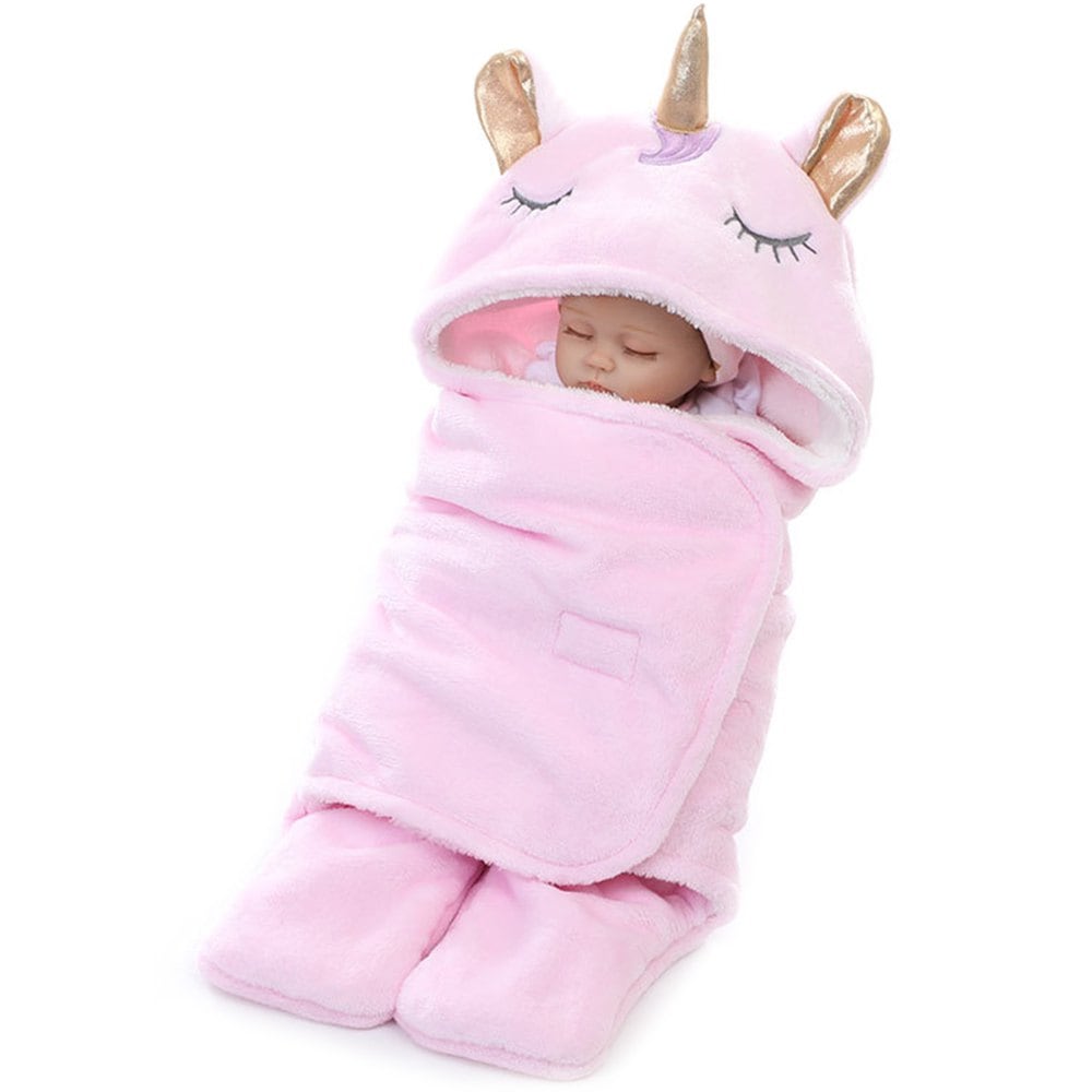 Winter Double Flannel Unicorn Baby Thick Warm Blanket