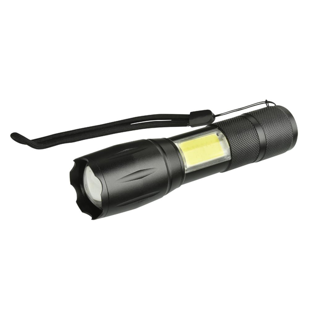 XANES 103C-COB T6+COB 1000Lumens 4Modes Brightness Zoomable Tactical LED Flashlight