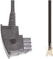 E+P T 87 ISDN Anschlußkabel 6,0m TAE Stecker F / Westernstecker 6/2 (T 87)