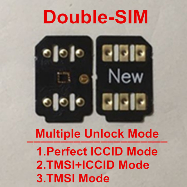 Free DHL Double-sim Unlock Card for iP 6 6P 6S 6SP 7 8 X XS Perfect ICCID Mode with Pop up Menu Gevey