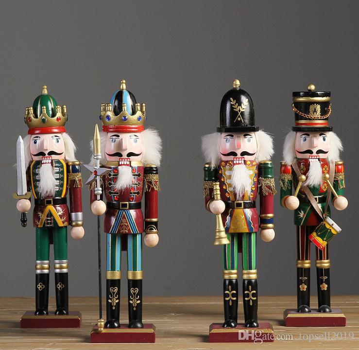 30cm Nutcracker Puppet Soldiers Home Decorations for Christmas Creative Ornaments and Feative and Parrty Christmas gift SN558