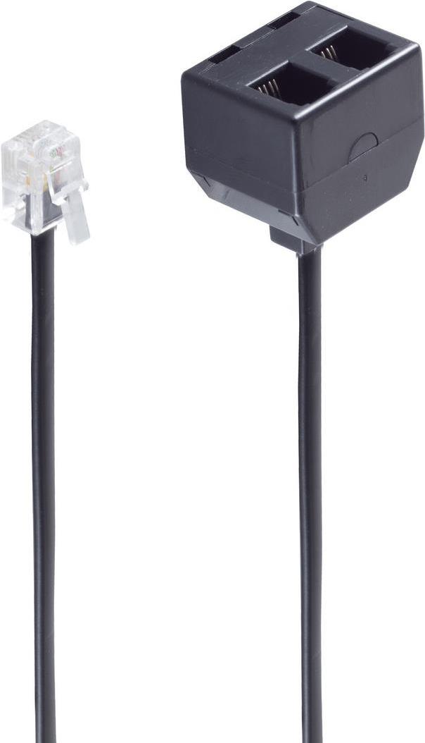 shiverpeaks BASIC-S Y-Adapterkabel für Telefonhörer RJ10 Stecker