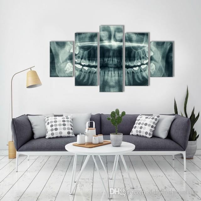 60"x32" HD Dental Art Wall Haning Oil Painting Illustrated Gicle Prints Home Decor (No Frame)