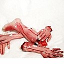 Halloween Tricky People Supplies Rubber Simulation Human Organs Broken Legs Terror Tricky Toy