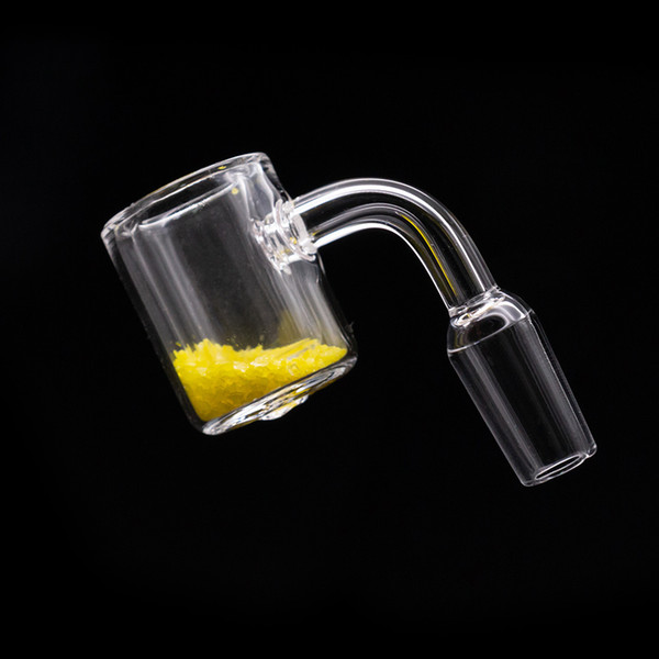 Thermal Banger Discoloration sand 100% Quartz Banger Bucket with 10mm 14mm 18mm Male Female Double Quartz Nail For Oil Rigs Glass Bong