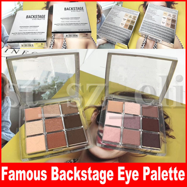 eye makeup palettes backstage eye shadow palette professional performance 9 color matte mult-finish high pigment eyeshadow
