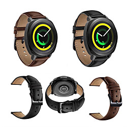 Uhrenarmband für Gear Sport / Gear S2 Classic / Huawei Watch 2 Samsung Galaxy Klassische Schnalle Echtes Leder Handschlaufe