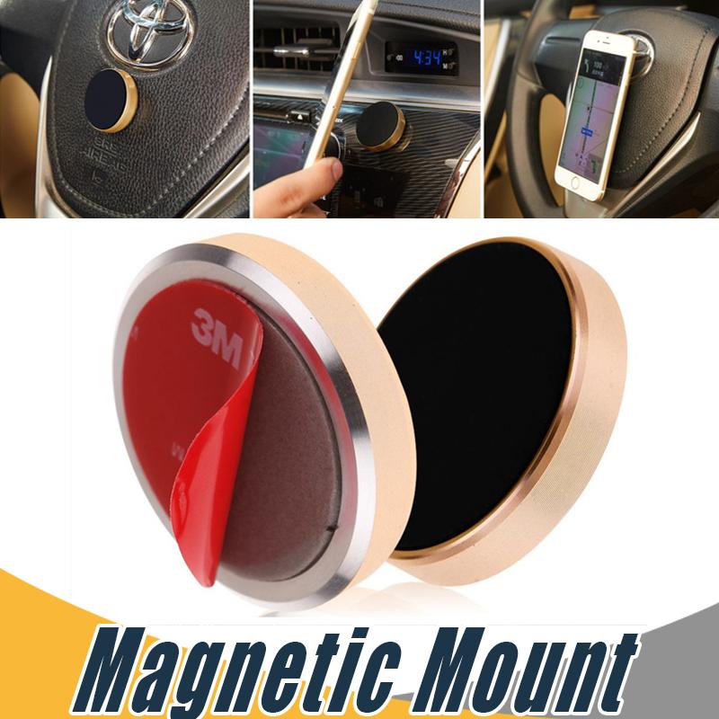 Universal Stick Magnetic Car Phone Holder Car Mounts For iPhone 7 6 Plus Smartphones GPS Devices with Retail Package