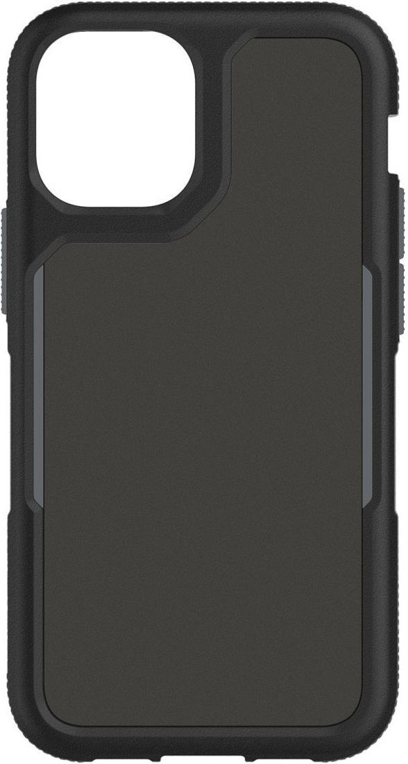 Griffin Survivor Endurance - Hintere Abdeckung für Mobiltelefon - widerstandsfähig - FortiCore - Grau, Schwarz, smoke - für Apple iPhone 12 mini (GIP-054-BKG)