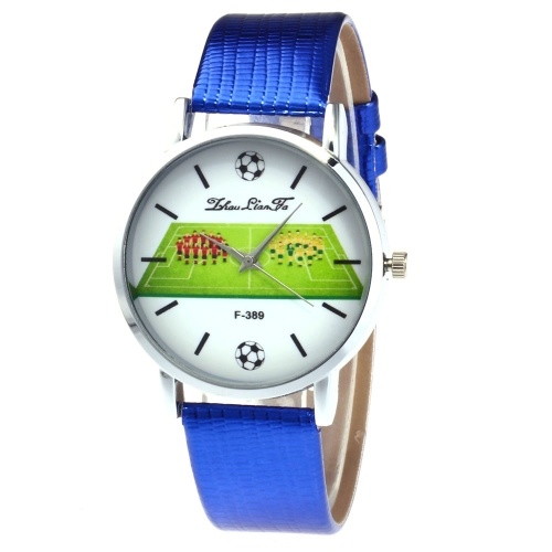 F-389 Fashion Watches Quartz Luxury Leather Wrist Watch British Style with Football Player Pattern for FIFA World Cup