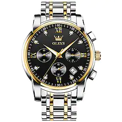 OLEVS Quartz Watches for Men's Analog Quartz Stylish Modern Style Large Dial Day Date Metal Stainless Steel  Watches Fashion  Business Watch Lightinthebox
