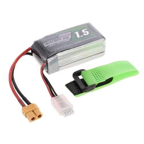 11.1V 1500mAh 60C 3S Rechargeable Li-Po Battery with XT60 Plug for RC Racing Drone Quadcopter Helicopter Airplane Car Truck
