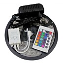 Waterproof 5M 150X5050 SMD RGB LED Strip Light and 24Key Remote Controller and 3A UK Power Supply (AC110-240V)