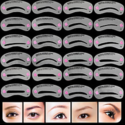 Makeup Tools Eyebrow Stencil Professional / Convenient Makeup 24 pcs Silicone Eyebrow Classic / Fashion Daily Cosmetic Grooming Supplies Lightinthebox