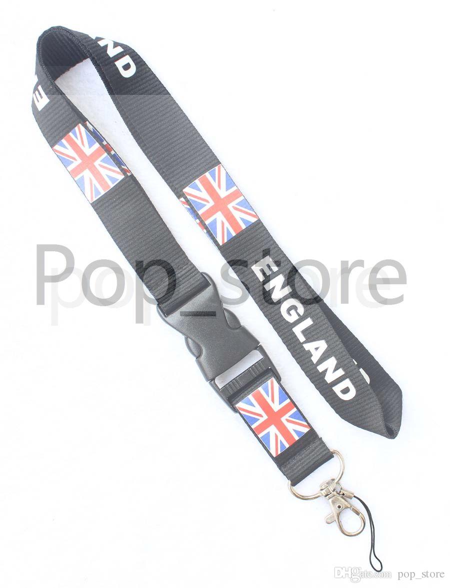 About the BLIND ENGLAND's Rice flag combination cell phone neck strap key chain neck strap Lanyard black.