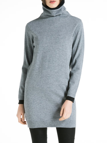 Long Sleeved H-line Knitted Casual Plain Sweater